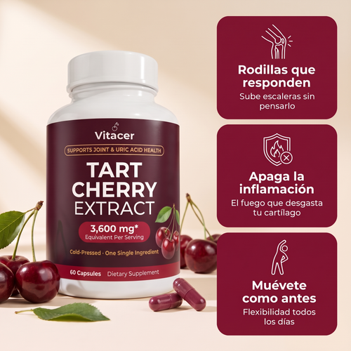 Vitacer Cereza Acida En Capsulas® - Reactiva tus Articulaciones